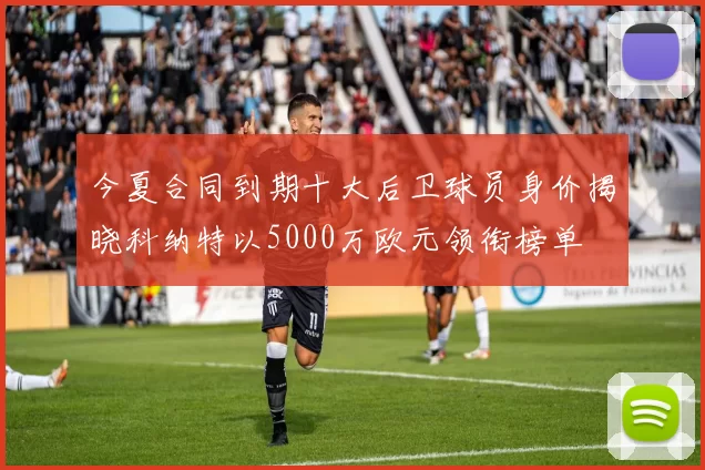 今夏合同到期十大后卫球员身价揭晓科纳特以5000万欧元领衔榜单